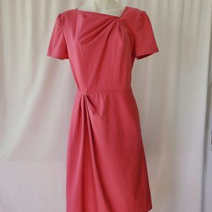 VALENTINO Technocouture pink pleated dress